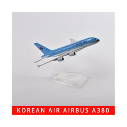 16cm Korean Air Boeing 747 Plane Model Aircraft Diecast Metal 1/400 Scale Airplane Model Gift Collection - Korean Air A380