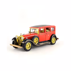 17CM 1:28 Scale Metal Alloy Diecast Classic Vintage Pull Back Sounds and lights car model Vehicles Model - b