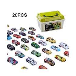 20/30/50Pcs Mini Cars Set Inertia Pull Back Cars for Boys Plastic Vehicle Model Collection Toys Birthday - 20PCS
