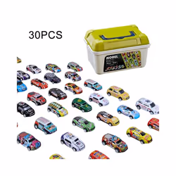 20/30/50Pcs Mini Cars Set Inertia Pull Back Cars for Boys Plastic Vehicle Model Collection Toys Birthday - 30PCS