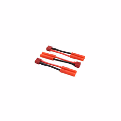 3pcs Deans T plug Female To HXT 4.0mm Male Bullet Connector Adapter Cable - 14awg 5cm Wire