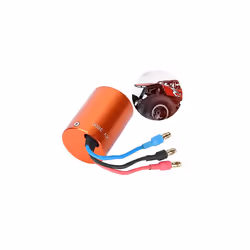 3800KV Metal RC Internal Rotation Brushless Motor, 2838 RC Accessory Fit for 1/12 1/14 RC Car Boat 2.3mm Shaft Car Parts Model