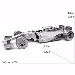 3D Metal Puzzle F1 car KITS Assemble Jigsaw Puzzle Gift Toys For Children