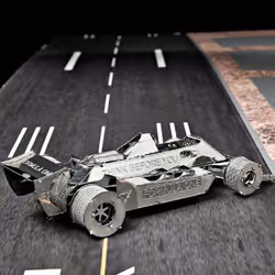 3D Metal Puzzles Formula One Car Stainless Steel Metal Alloy Assembly Model Puzzles Kits Toys For Adult