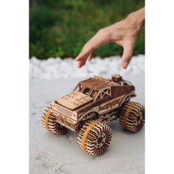 3D Wooden Model Self Assemble Building Puzzle Laser Cut Monster Truck