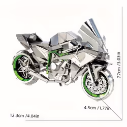 3D Three dimensional Assembled Motorcycle Toy DIY Model Metal Puzzle Model Non finished Motorcycle Puzzle Toy Christmas Toy Gift