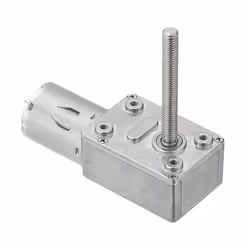 50mm-M6 Screw Worm Gear Motor DC 6/12/24V 150RPM Self-locking Reduction Gear Motor - 24V