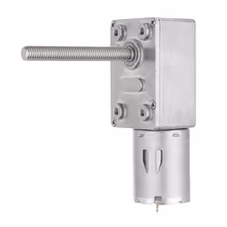 50mm-M6 Screw Worm Gear Motor DC 6/12/24V 150RPM Self-locking Reduction Gear Motor - 12V