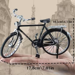 51pcs DIY Retro Bicycle Model Ornament Alloy Metal Mini Bike Sliding Assembled Version Collection Toys For Adult Christmas Assembling