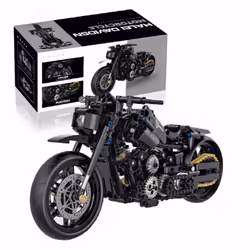 586Pcs Classic Motorbike Building Model Blocks Moto Road Racer Bricks Christmas Toys for Kid Boys Children Adult Technical