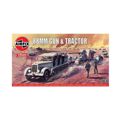 AIRFIX A02303V 88mm Flak Gun & Tractor Vintage Classics 1:76 Military Model Kit