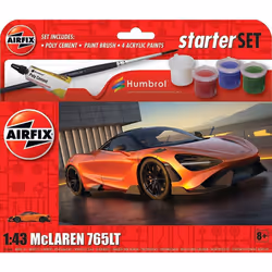 Airfix Starter Set - Mclaren 765LT 1:43 Model Kit