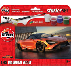 Airfix Starter Set - Mclaren 765LT 1:43 Model Kit