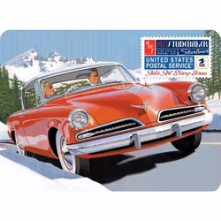 AMT 1251 1953 Studebaker Starliner - USPS w/Collectible Tin 1:25 Model Kit