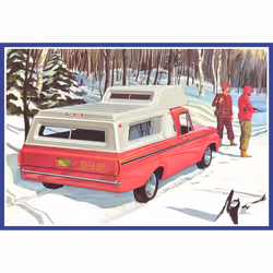 AMT 1412 1963 Ford F-100 Camper Pickup 1:25 Model Kit
