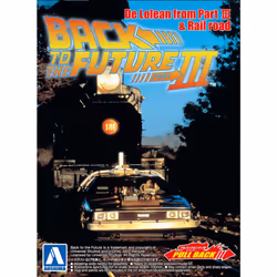 Aoshima 05477 Back To The Future Pullback Delorean From 1:43 Plastic Model Kit