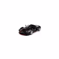 Bburago 1:24 Ferrari 70th LaFerrari Aperta Diecast Model Sports Racing Car Black - Black