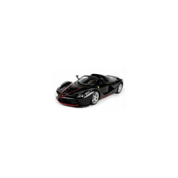Bburago 1:24 Ferrari 70th LaFerrari Aperta Diecast Model Sports Racing Car Black - Black