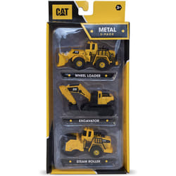 CAT Metal Wheel Loader/Steam Roller/Excavator - 3 Pack - 82274