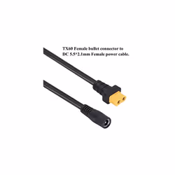 DC5.5x2.1mm to XT60 Charging Cable XT60 Female Bullet Connector to DC5.5X 2.1mm Female Jack Adapter Cable for TS100 Soldering