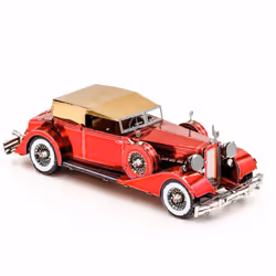 DIY 3D Metal Puzzle Classic Retro Car Model Packard Twelve Duesenberg J Vintage Car Assemble Model Jigsaw Puzzle Toys