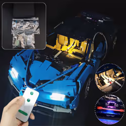 DIY LED Light Lighting Kit For LEGO 42083 Bugatti Chiron Technic Set With Remote