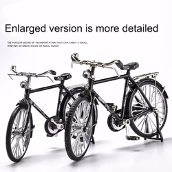 DIY Retro Bicycle Model Ornament Alloy Metal Mini Bike Sliding Assembled Version Collection Toys For Children Adult Boys