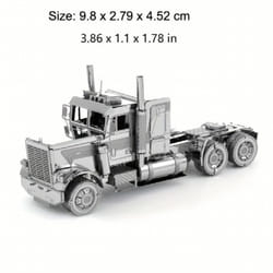 DIY Metal Jigsaw Puzzle 3D Three dimensional Assembly Model Educational Modeling FCL Long Nose Truck Model Christmas Gift