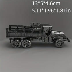 DIY Metal Assembled Toy Car Model 3D Three dimensional Game Puzzle Truck Model