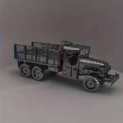 DIY Metal Assembled Toy Car Model 3D Three dimensional Game Puzzle Truck Model