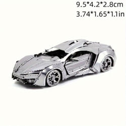 DIY Metal Assembled Toy Car Model 3D Three dimensional Game Puzzle Toy Running Car Model