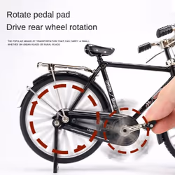 DIY Mini Alloy Bicycle Model Retro Simulation Metal Bike Assembling Educational Collection Toys For Children