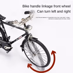 DIY Mini Alloy Bicycle Model Retro Simulation Metal Bike Assembling Educational Collection Toys For Children