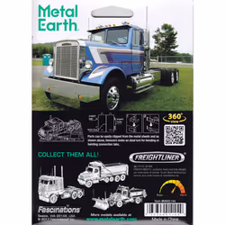 Fascinations Metal Earth Freightliner Long Nose Truck 3D Metal Model K
