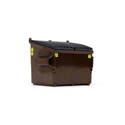 First Gear 90-0535 1-34 Scale Refuse Trash Bin Diecast Model - Brown