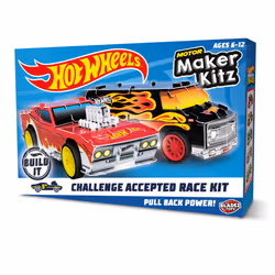 Hot Wheels Street Racers, Twin Pack - Car and Van, Pull Back Vehicles for kids, Licensed Build Kit,