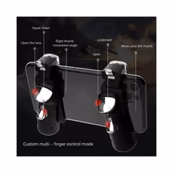 Mobile Game Controller+Mobile Game Finger Sets Adjustable Click Frequency for Pubg Trigger Game for Ios Android Gamepad