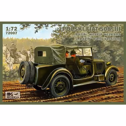 IBG Models 72007 Polski Fiat 508/III 1:72 Military Vehicle Model Kit