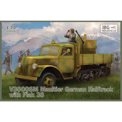 IBG Models 72075 V3000SM Maultier with Flak 38 1:72 Plastic Model Kit