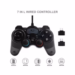 ABS Wired Controller for PS3/PS4/Switch/PC Console 7 in 1 Gamepads for Gamer Game Playing Accessories