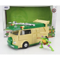 Jada Volkswagen Party Wagon Donatello Ninja Turtles - Tartarughe Ninja Yellow Green - 1:24