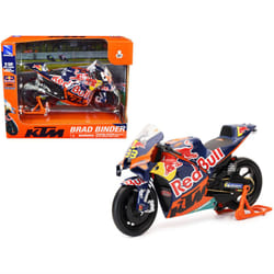 KTM RC16 Motorcycle 33 Brad Binder MotoGP Red Bull KTM Factory Racing 112 Diecast Model by New Ray