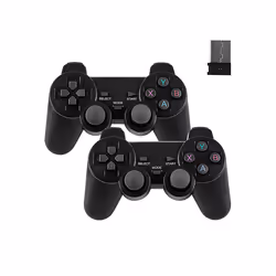 2.4G Joystick Gamepad with Receiver Wireless Gamepad 3D Rocker Home TV Mini Game Console Controller Battery Operated for PS1