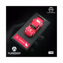 Time Micro 1:64 RWB 993 Alloy Diecast Model Car Flamingo Painting Collection