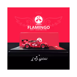 Time Micro 1:64 RWB 993 Alloy Diecast Model Car Flamingo Painting Collection