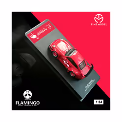 Time Micro 1:64 RWB 993 Alloy Diecast Model Car Flamingo Painting Collection