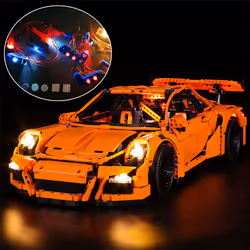 USB LED Light Lighting Kit ONLY For Lego 42056 911 GT3 RS Bricks Toys