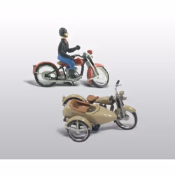 Woodland Scenics D228 Motorcycles & Sidecar HO Gauge