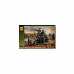 ZVEZDA 3632 German WW2 R12 Motorcyle 2 Figures Model Kit 1:35