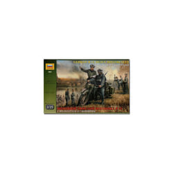 ZVEZDA 3632 German WW2 R12 Motorcyle 2 Figures Model Kit 1:35
